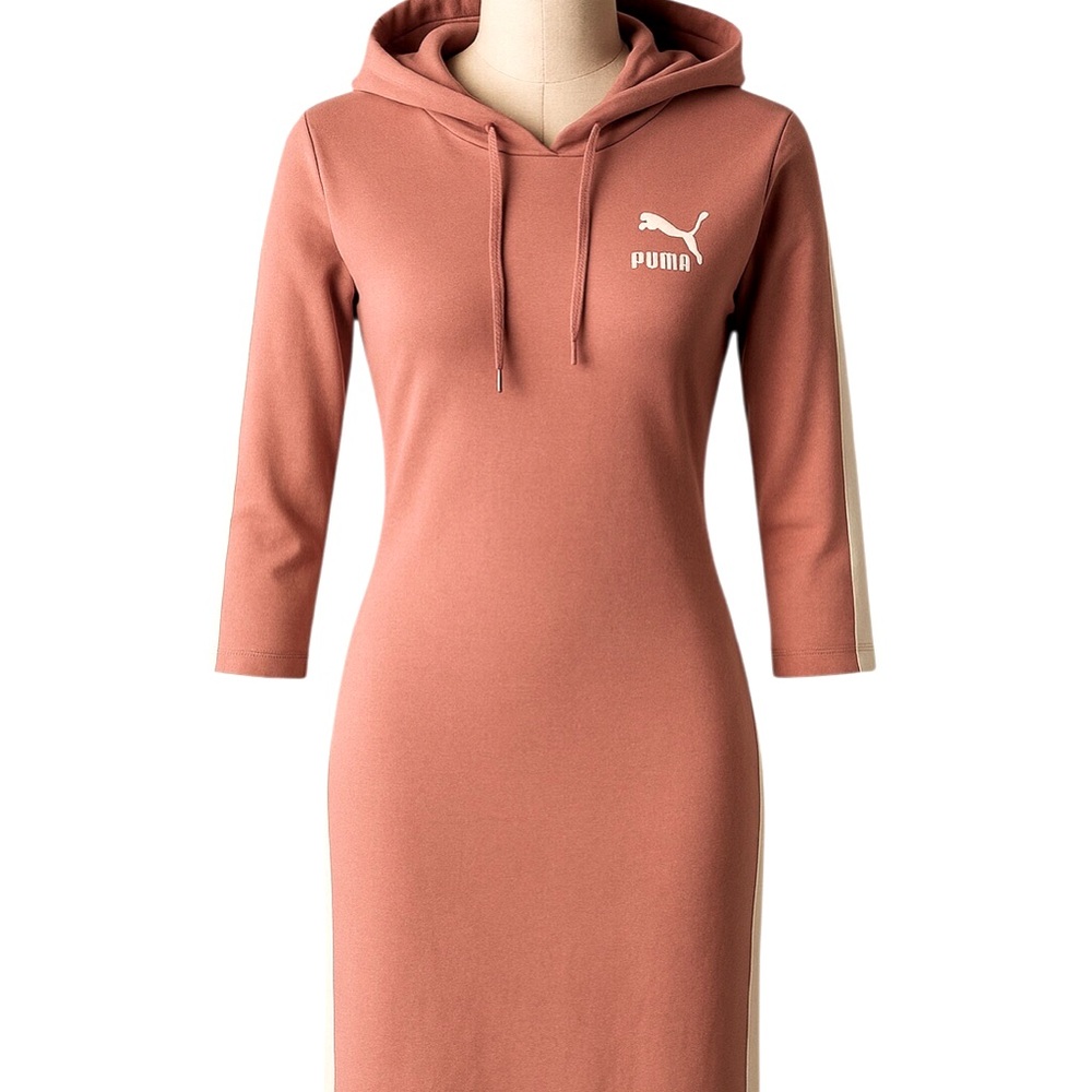 Puma Women's Long Sleeve Rust Dress